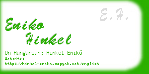 eniko hinkel business card